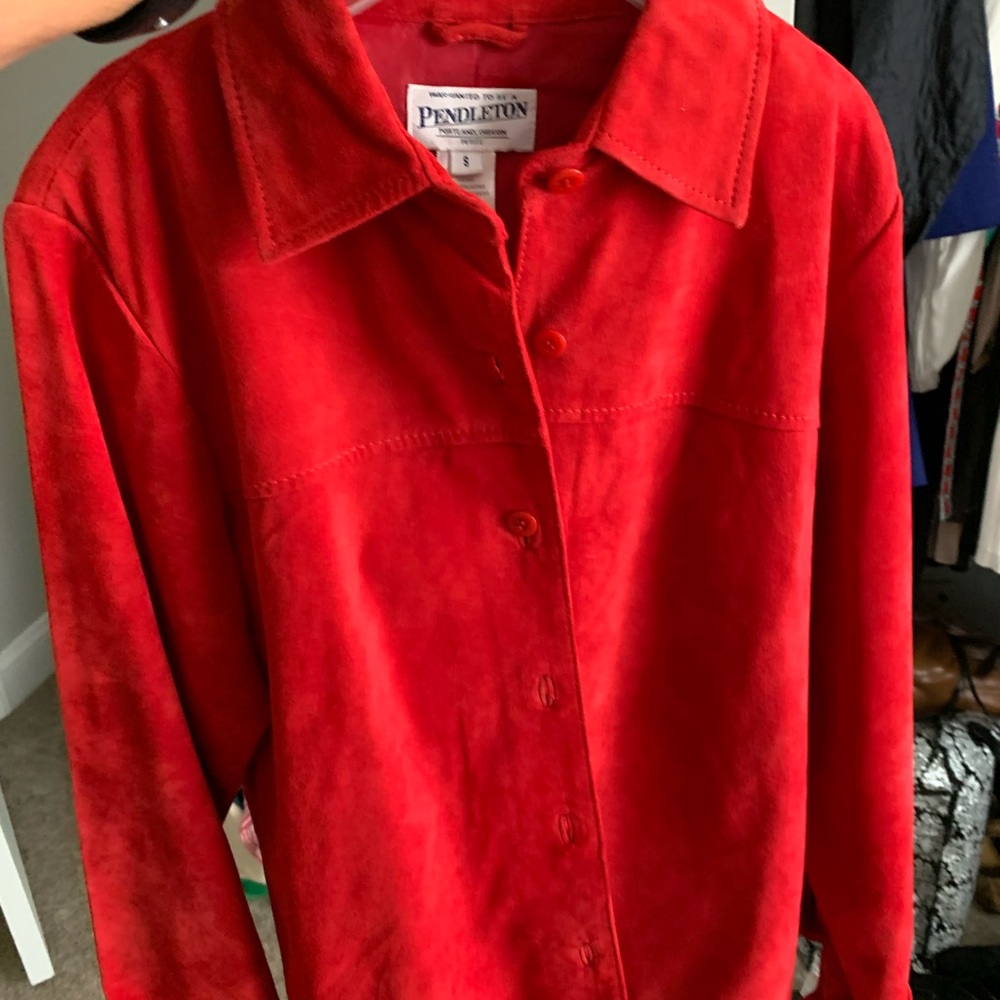 Pendleton Red Blazer Vibrant Suit Jacket